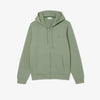 LACOSTE Classic Fit Zip-Up Fleece Sweatshirt Mens Apparel